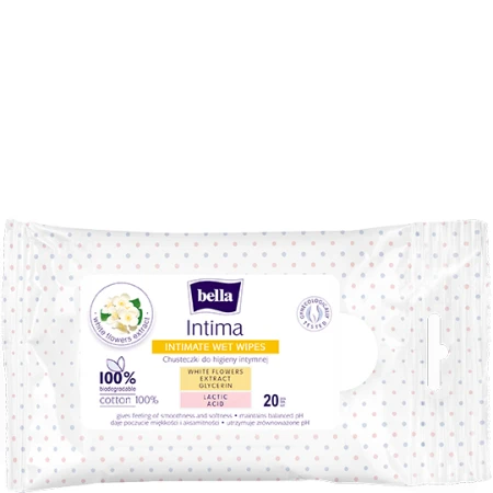 SALVIETTE INTIMA - COTONE 100%  Biodegradabili  20PZ