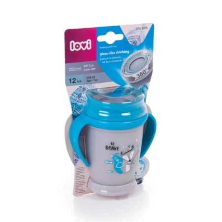 LOVI Bicchiere 360 JUNIOR 250ml (+12mesi) - INDIAN SUMMER Boy