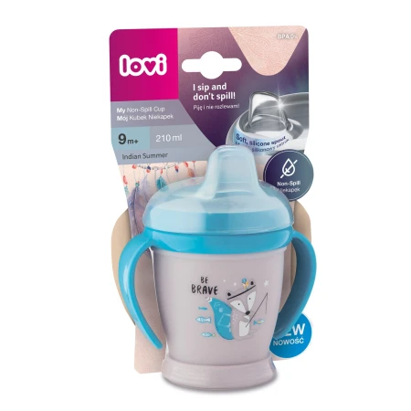 LOVI Bicchiere ANTIGOCCIA  MINI 210ml INDIAN SUMMER Boy (mesi 9+)