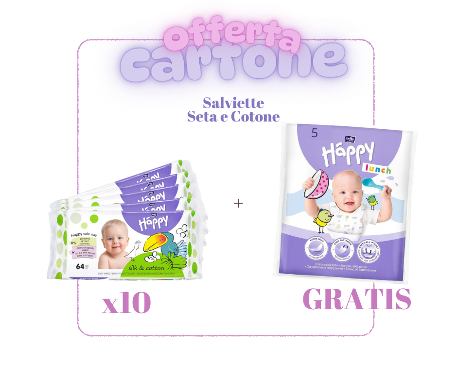 CARTONE Salviette Seta e Cotone - 10 confezioni
