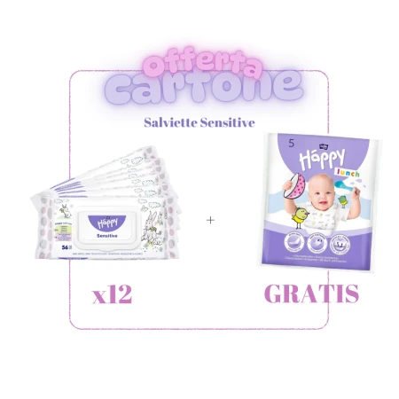 CARTONE Salviette Sensitive - 12 confezioni