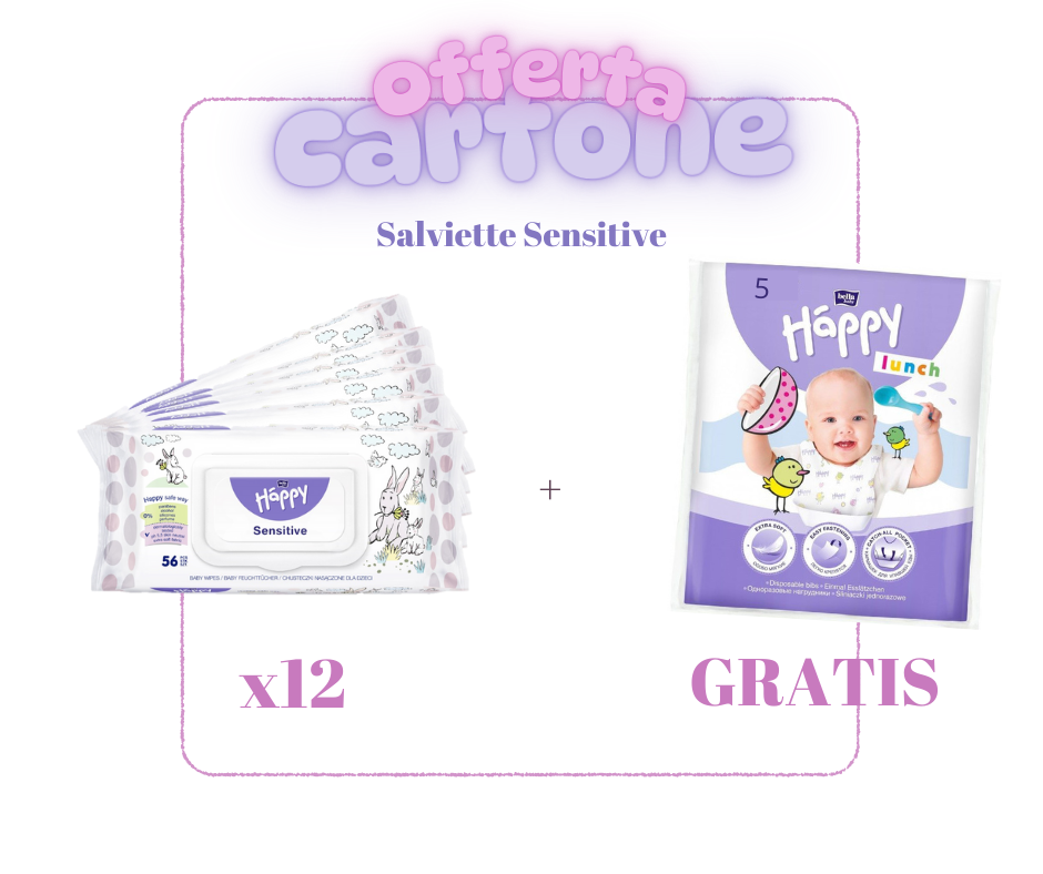 CARTONE Salviette Sensitive - 12 confezioni