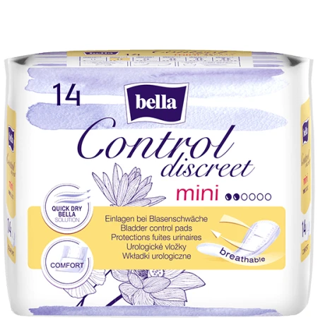 ASSORBENTI BELLA CONTROL DISCREET MINI A14 NEW OPEN