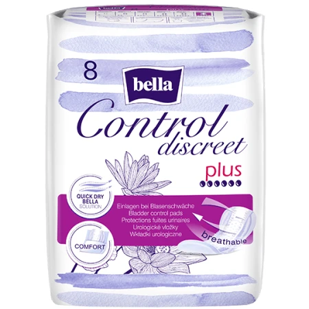 ASSORBENTI BELLA CONTROL DISCREET PLUS A8 NEW OPEN
