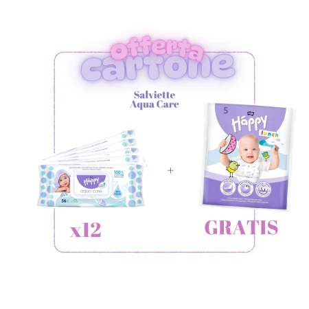 CARTONE Salviette Aqua Care – 12 Confezioni