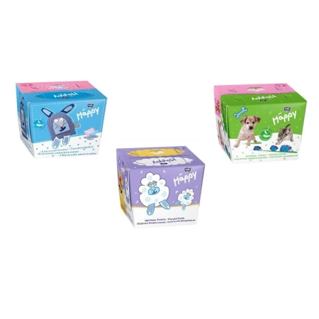KIT FAZZOLETTINI BICOLOR CONIGLIO-MAIALE-PECORA  80PZ