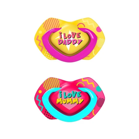 Succhietto Simmetrico in Silicone 6-18 M NEON LOVE  (2PZ) Canpol