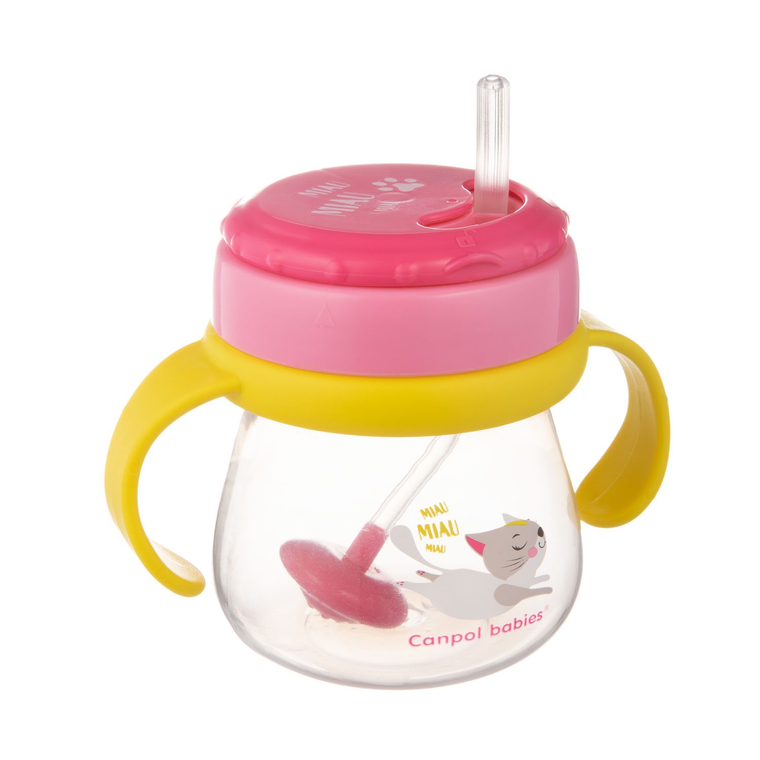 Tazza con cannuccia calibrata Flip-Top CAT - Canpol