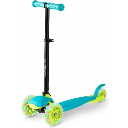 Monopattino Loco Turchese Pieghevole (illuminazione a led colorata per ruote)