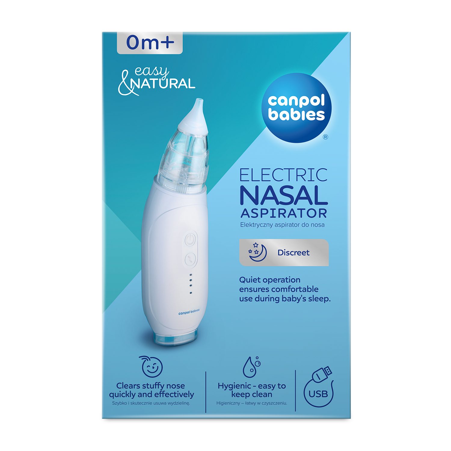 Aspiratore nasale elettrico Easy&Natural Canpol - My Family Shop