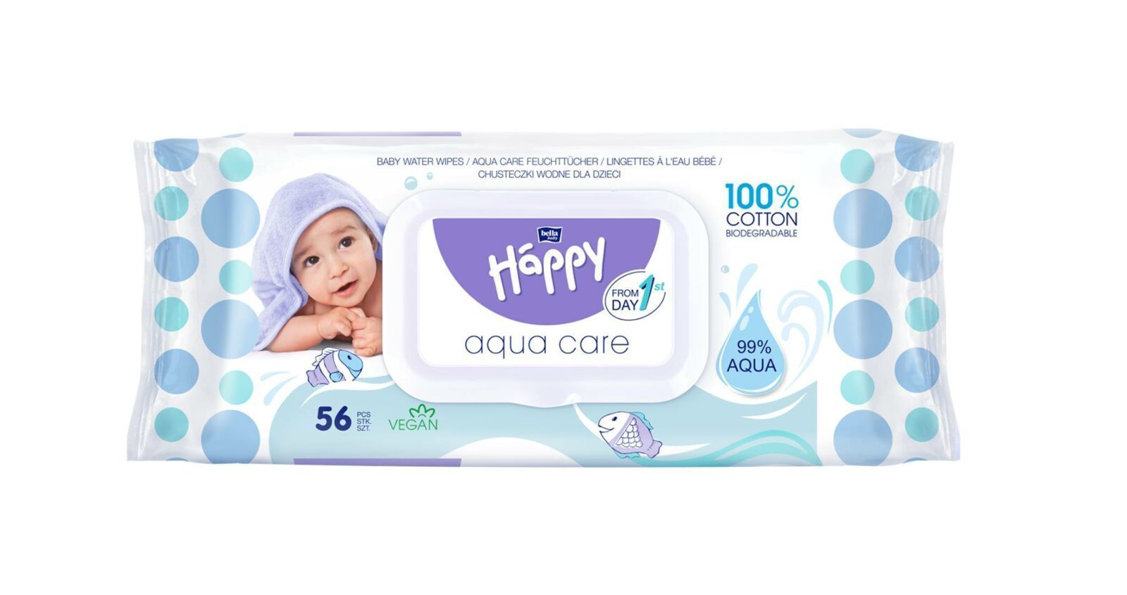 Salviette Biodegradabili Aqua Care