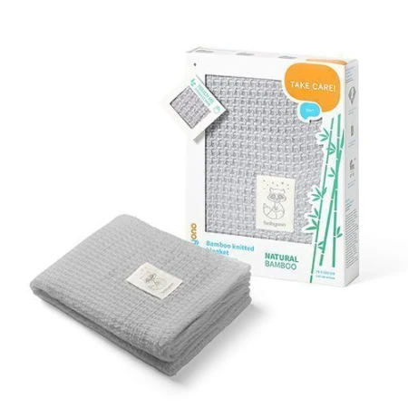 Copertina in Bamboo lavorata a maglia Babyono