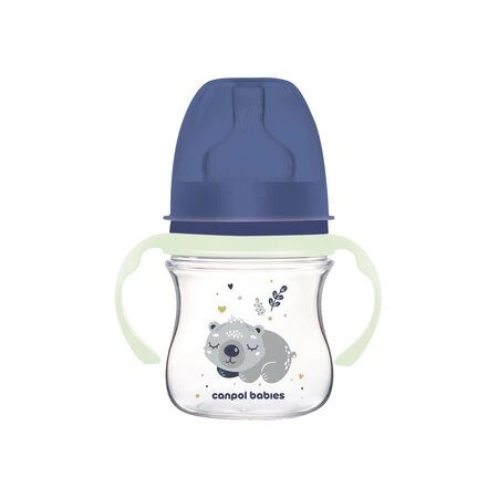 Biberon Sleepy Koala Boy Anticolica con maniglie luminose - Canpol Babies