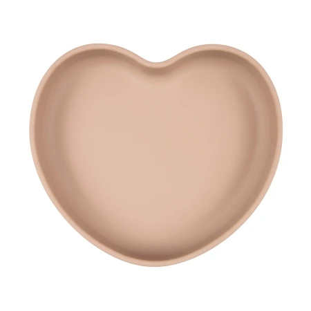 Piatto Cuore in Silicone con Ventosa