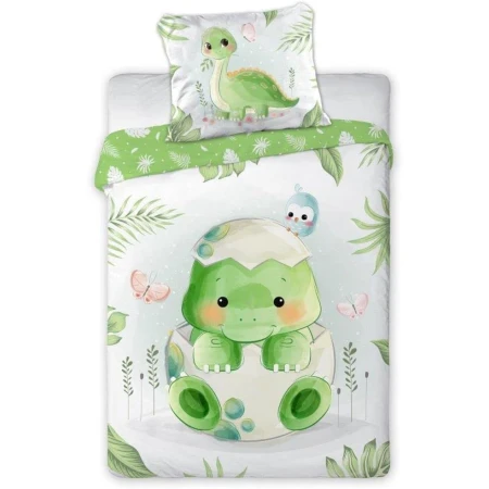 Set Copripiumino Lettino Con Zip Dino – FARO