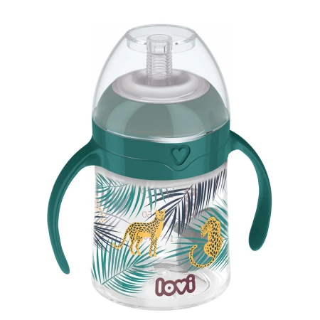 LOVI First Cup con cannuccia calibrata JUNGLE VIBES