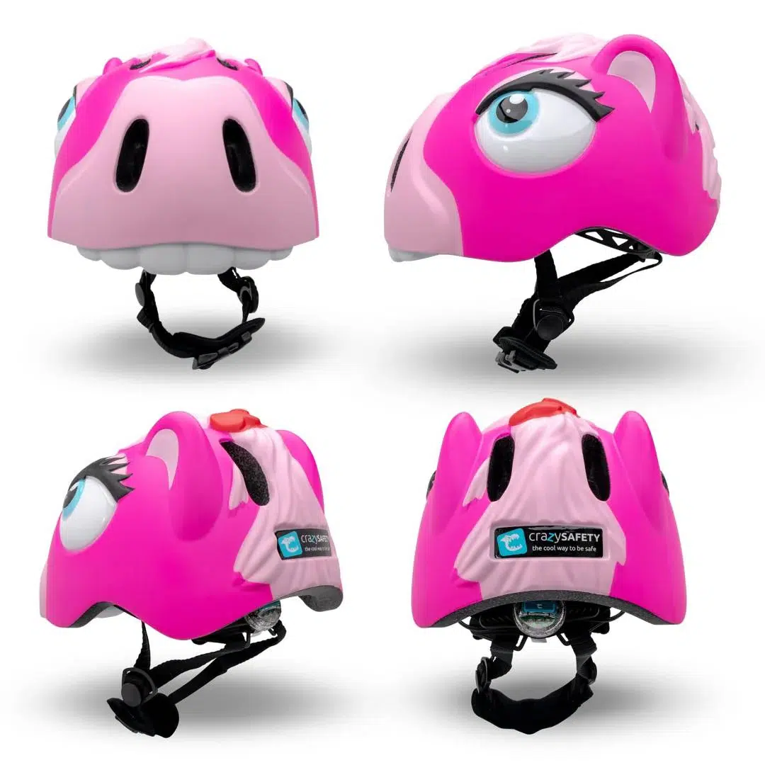 Casco da bici/monopattino HORSE Rosa - Crazy Safety