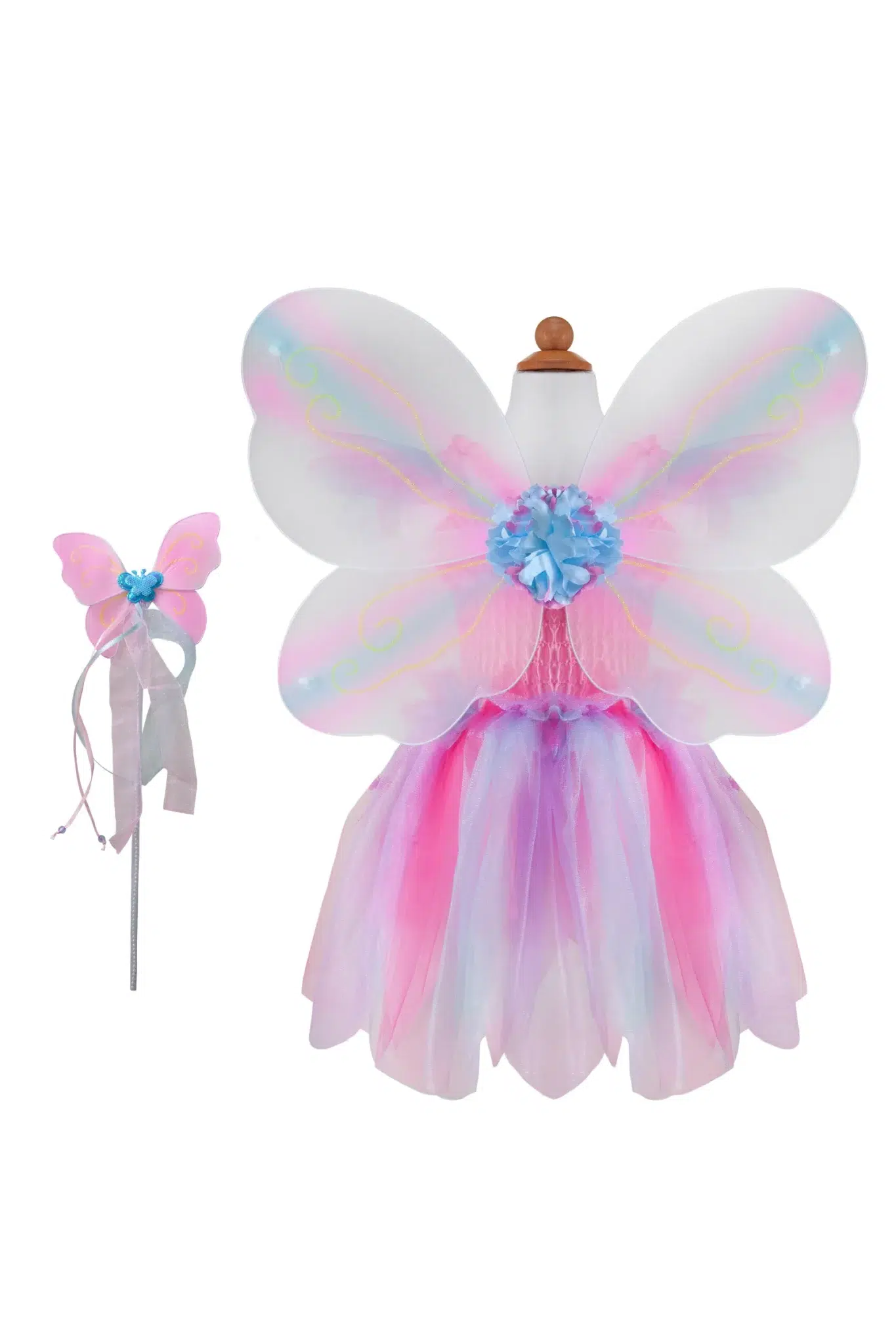 Abito Farfalla con ali e bacchetta rosa - Great Pretenders