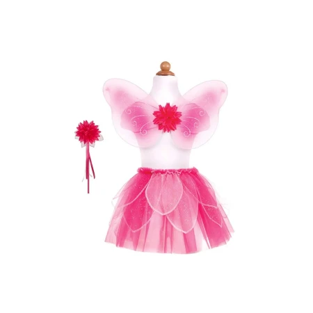 Gonna Glitter con ali e bacchetta fucsia - Great Pretenders