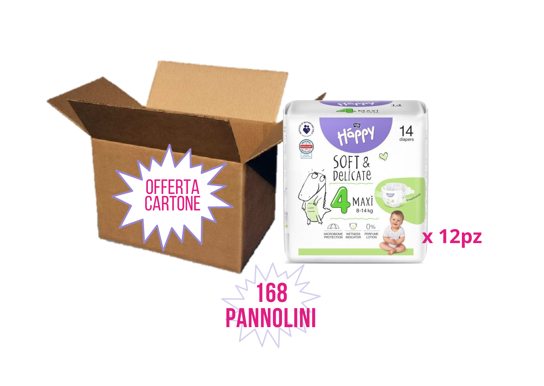 CARTONE Tg.4 (8-14kg) - Formato Pocket