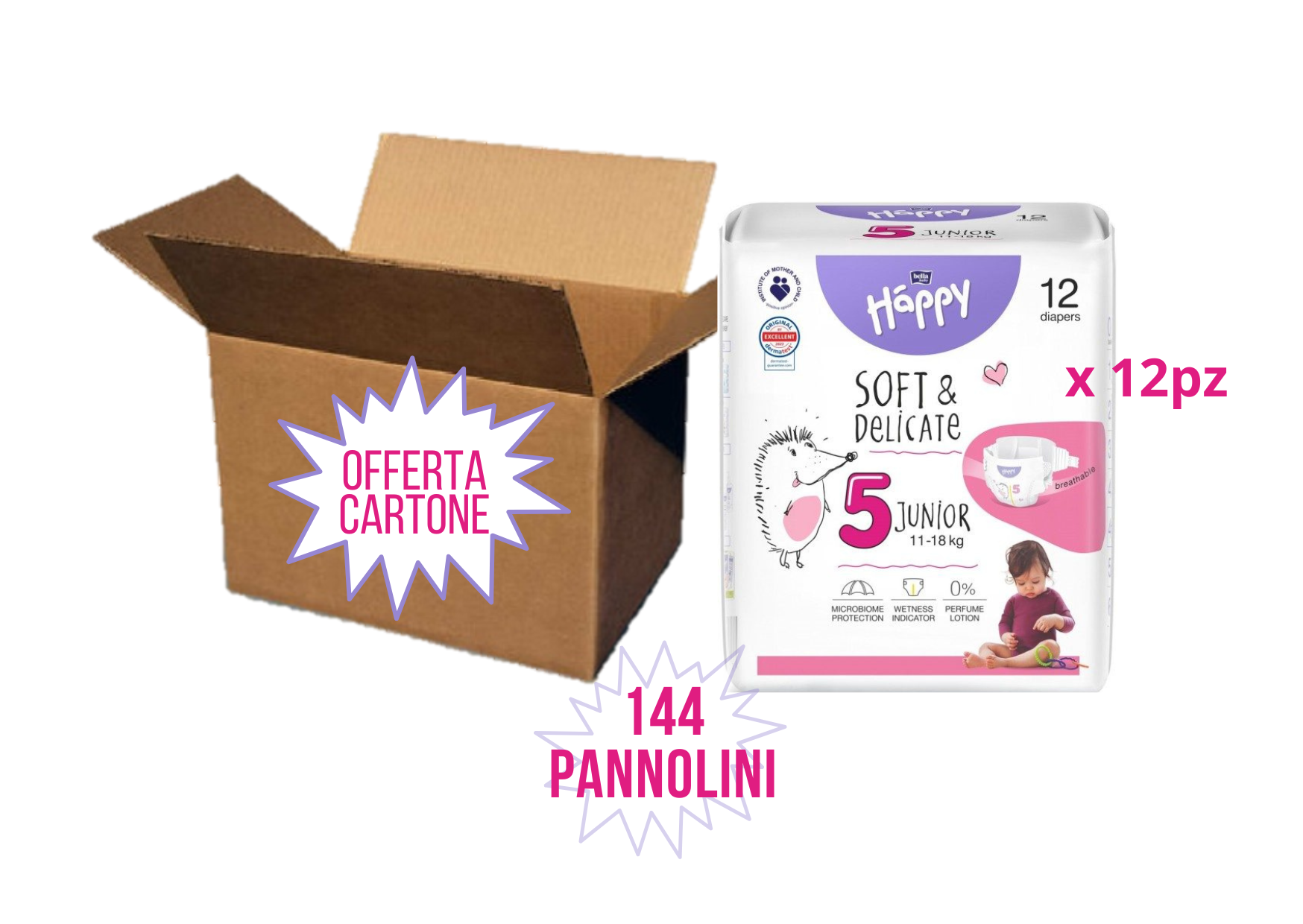 CARTONE Tg.5 (11-18kg) - Formato Pocket