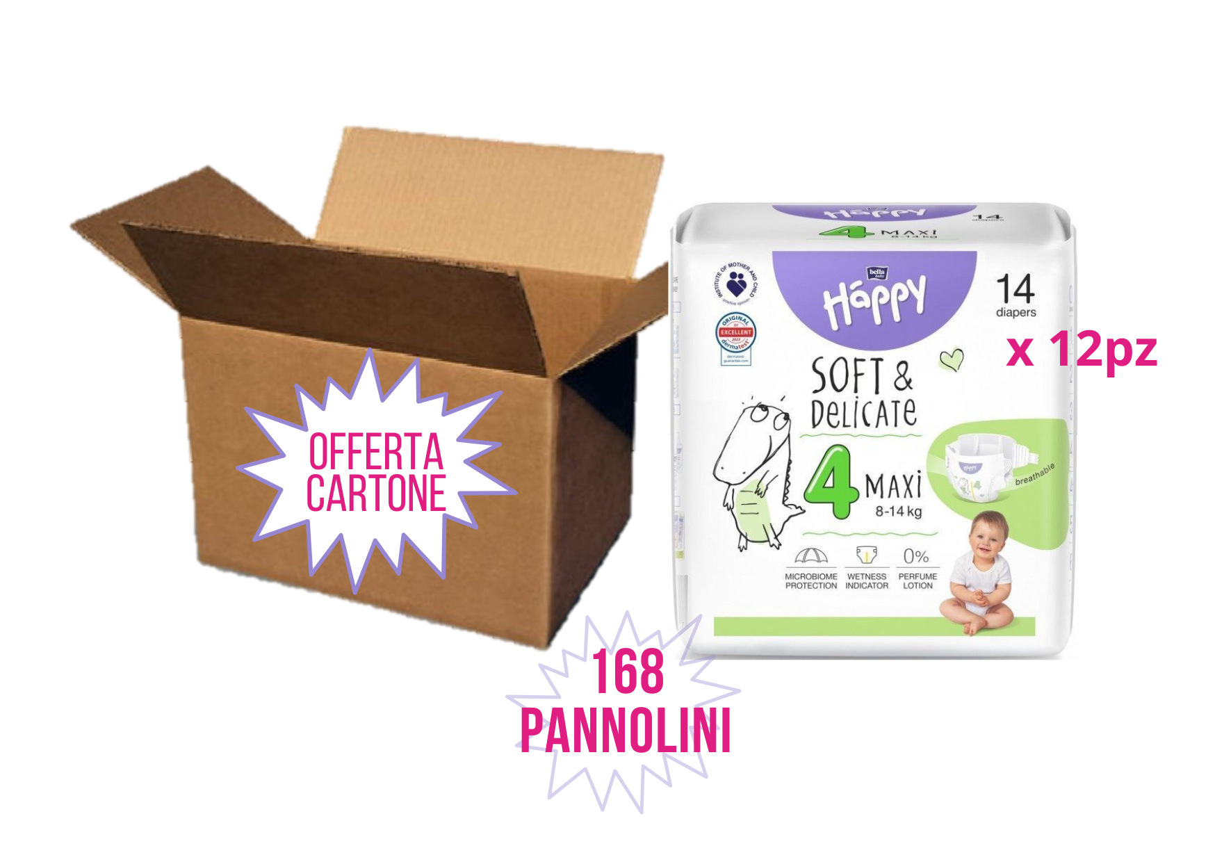CARTONE Tg.4 (8-14kg) - Formato Pocket