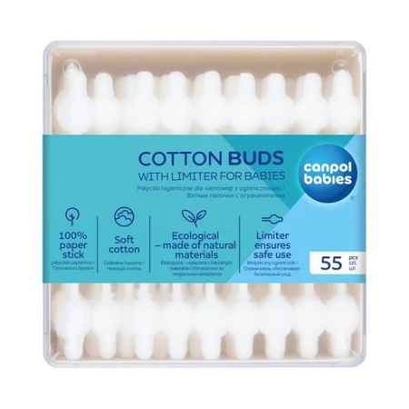 Cotton Fioc con protezione timpano - Canpol Babies